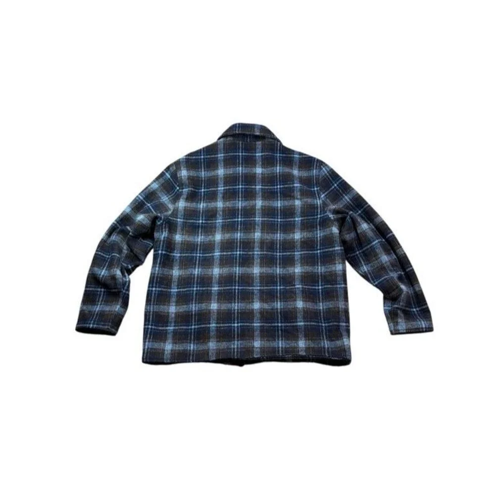 WeSC James Waist Coat Mens Size Medium Womens Large Shadow Check Lined Jacket